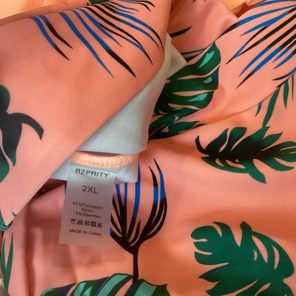 B2prity Women Plus Size Ruffled Tankini Swimsuits Tummy Control Two Piece - Picture 7 of 7